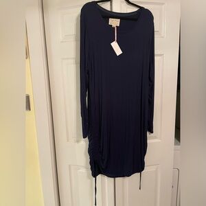 Evy’s Tree Jenevieve knit dress in navy size 1x NWT